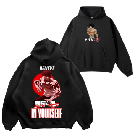 OVERSIZED BLACK HOODIE BAKI