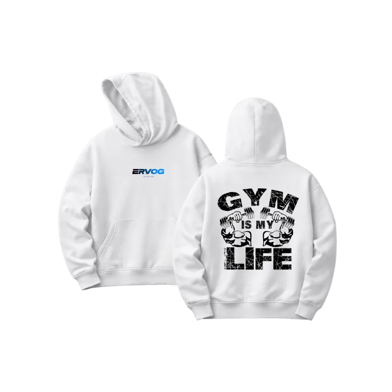 OVERSIZED HOODIE GYM IS LIFE