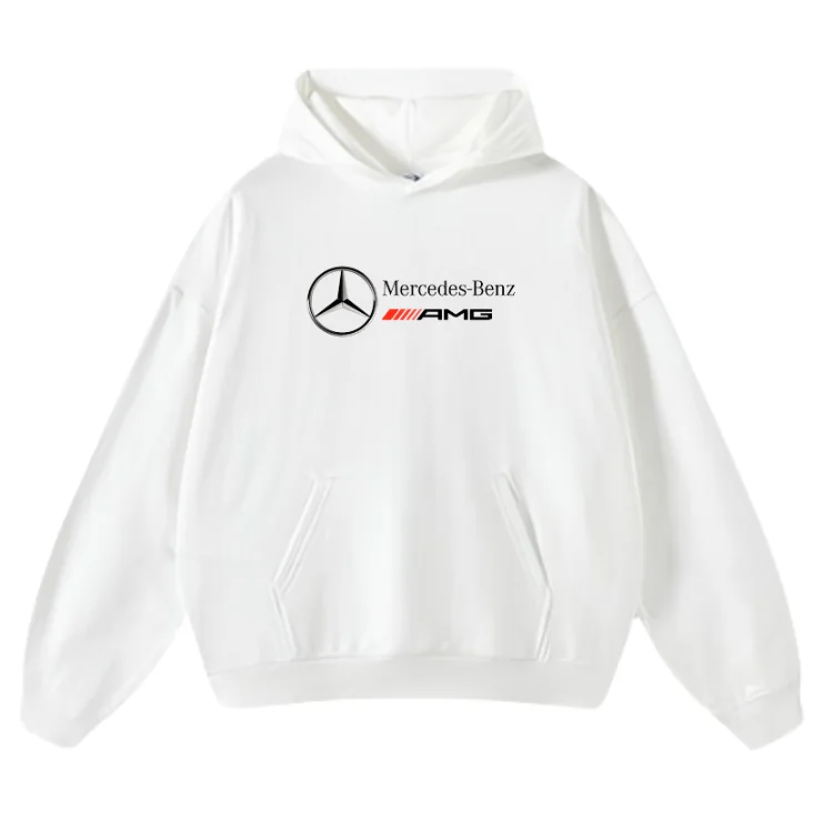 OVERSIZED MERCEDES HOODIE WHITE