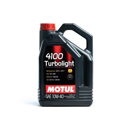 Huile MOTUL 10W-40 4100 X-TURBOLIGHT 5L