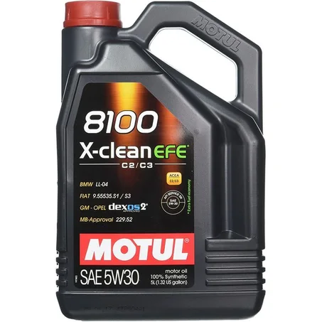 Huile MOTUL 5W-30 8100 X-Clean 5L