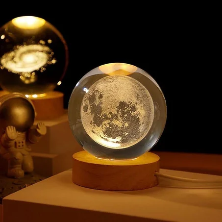 الكرة البلورية المضيئة – لمسة سحرية تضيف الجمال إلى أي مكان  🌔الحجم المتوسط🌔