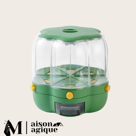 Distributeur de céréales rotatif à 360