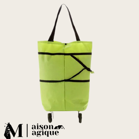 Sac de Courses Pliable à Roulettes