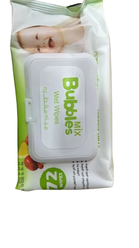 ببلز مكس مناديل مبللة مياه مقطرة 72 منديل