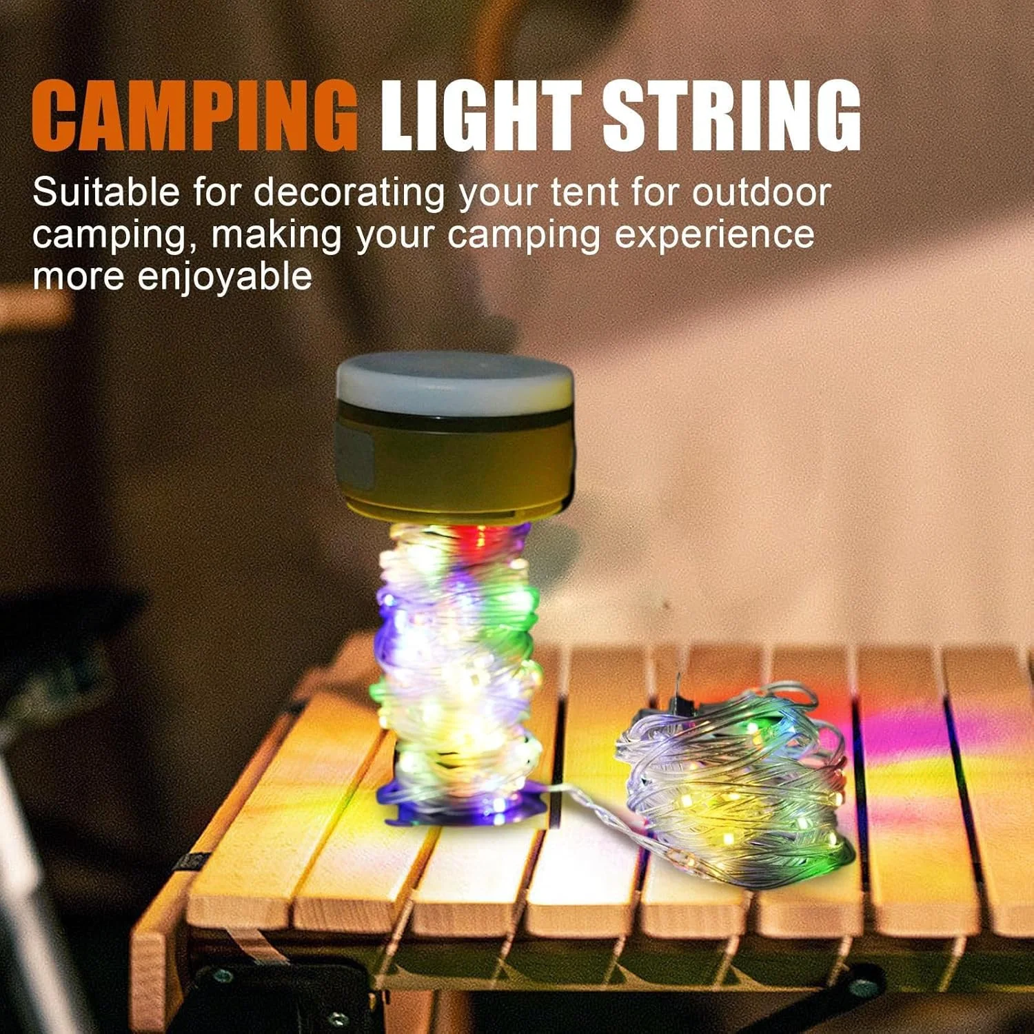 Bangminda Lot De 4 Lampes LED à Tirette Portable - Lumière De Camping Avec Cordon 110cm Pour Tente, Jardin, Fête Et Urgences