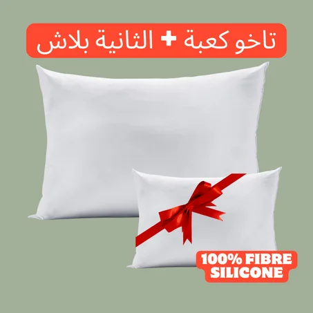 Coussin 100% fibre silicone + Coussin gratuit