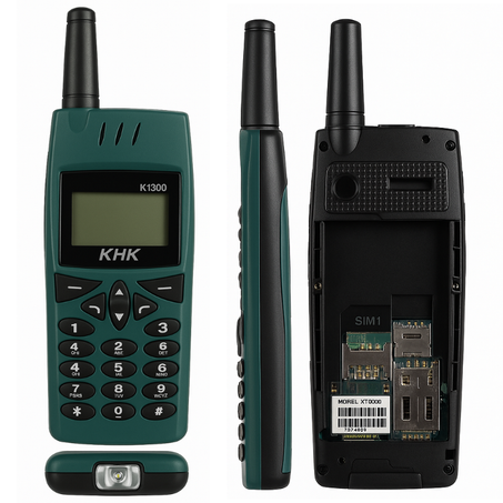 KHK K1300 – هاتف صلب بـ 3 شرائح + فلاش قوي + راديو FM