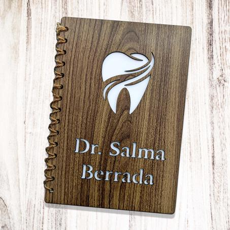 Bloc-notes personnalisé au design bois