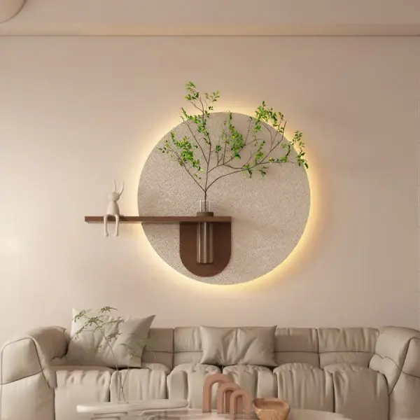 ديكور جداري عصري بإضاءة LED