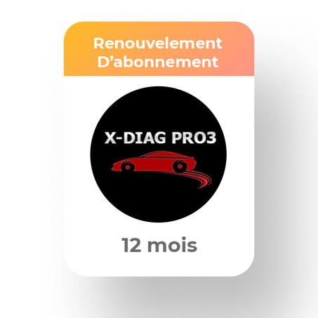 Abonnement X-DIAG