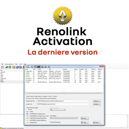 Renolink Dernière Version logiciel diagnostic Renault / DACIA