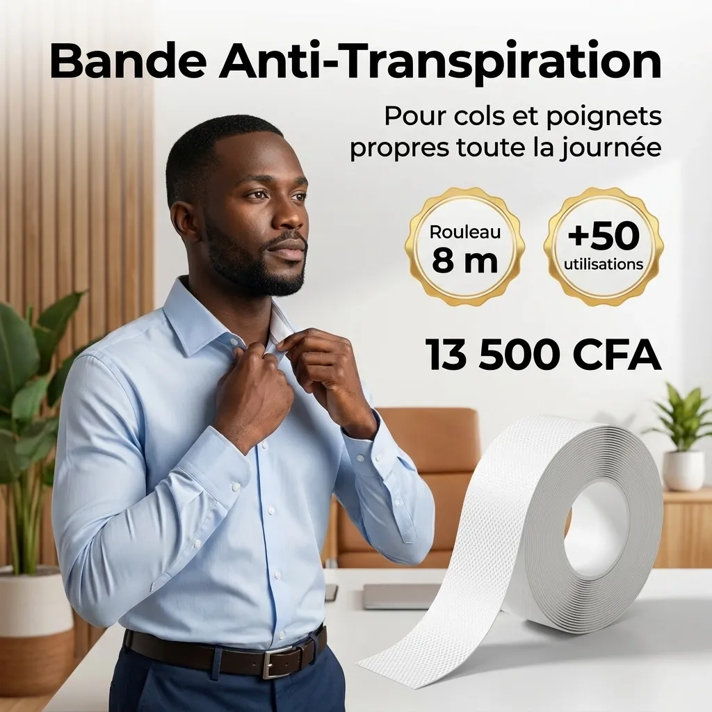Autocollant Anti-Transpiration pour Cols et Poignets