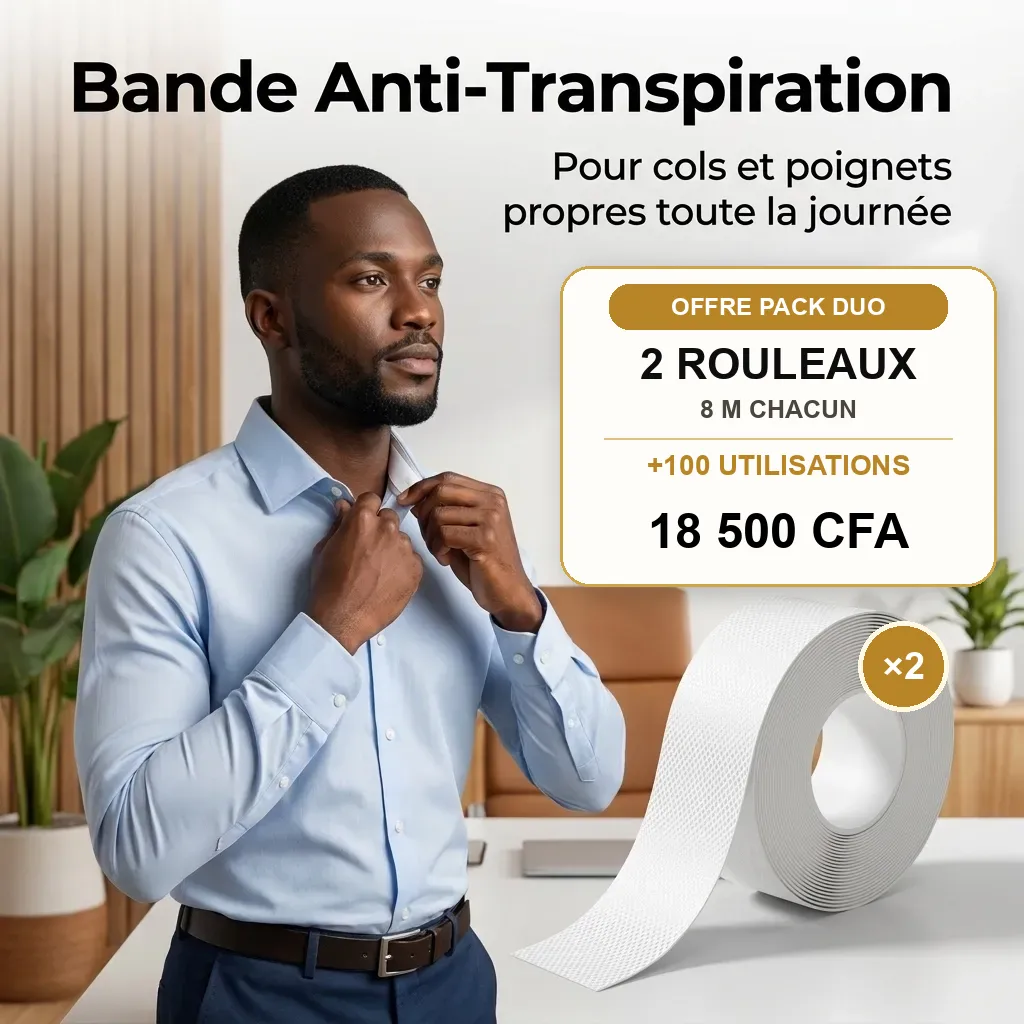 2 PACKS Bande Anti-Transpiration