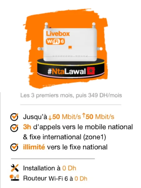 La fibre d'Orange 50méga