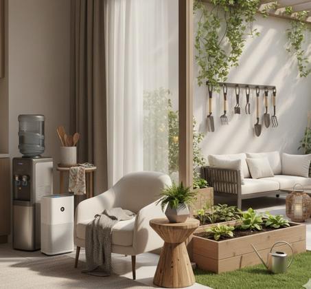 المنزل والحديقة