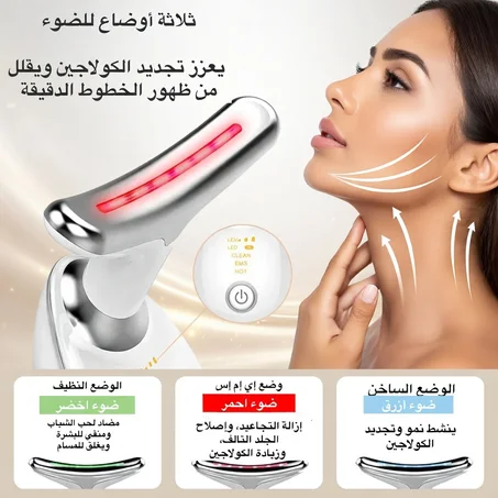 4-in-1 LED EMS Hot Clean Facial Device