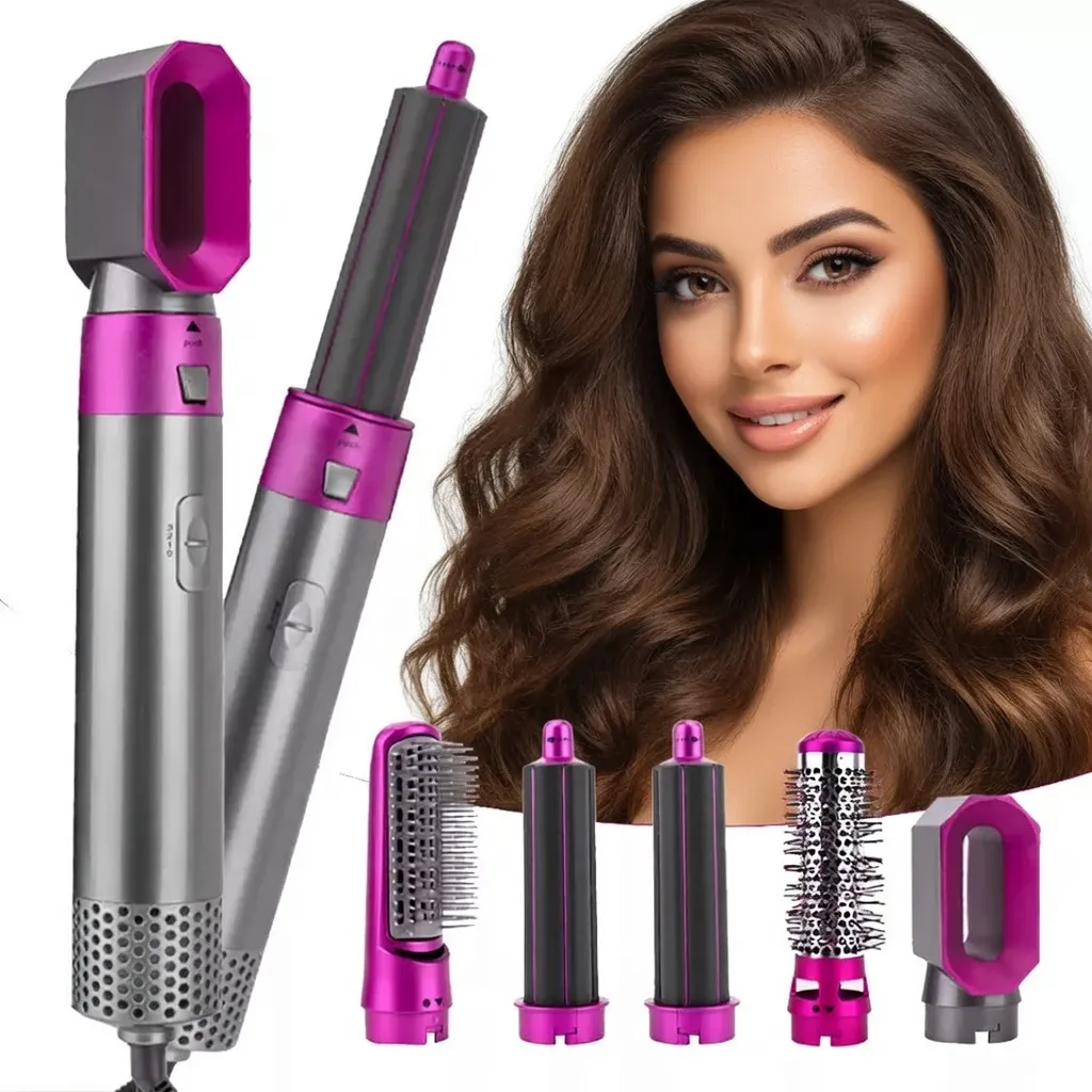 «مجفف شعر متعدد الوظائف 5 في 1 – تصفيف احترافي في المنزل»