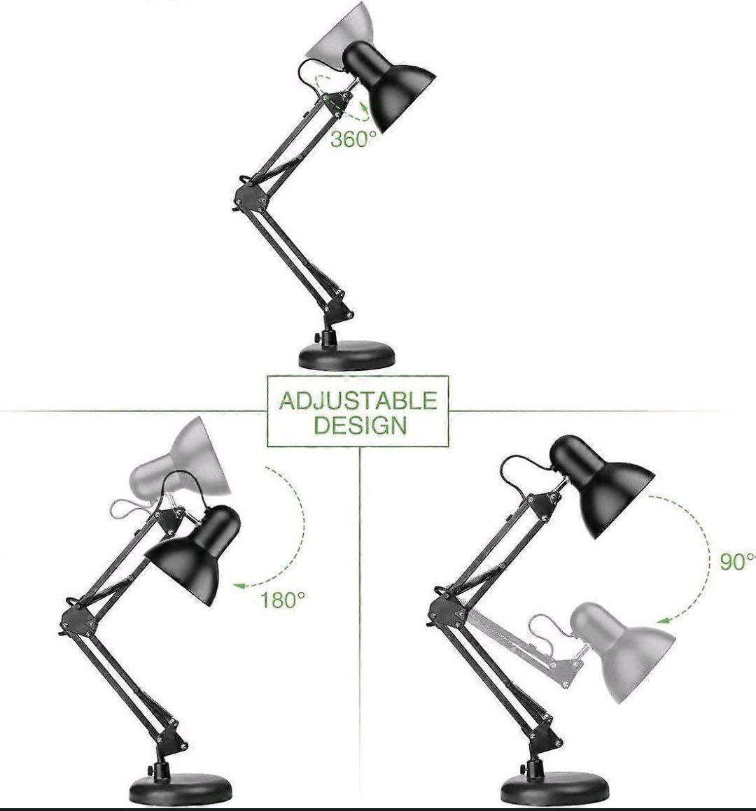 Lampe de bureau de manucure avec bras flexible/pivotant