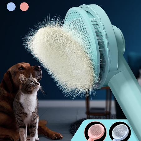 Pet hair removal brush