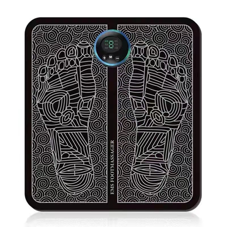 (بساط) مدلك القدمين الكهربائي اي ام اس قابلة للشحن بواسطة يو اس بي بتصميم محمو قابل للطي، يعمل   Electric Foot Massage Pad  على تحفيز العضلات كهربائيا وتعزيز الدورة الدموية وتخفيف الام العضلا