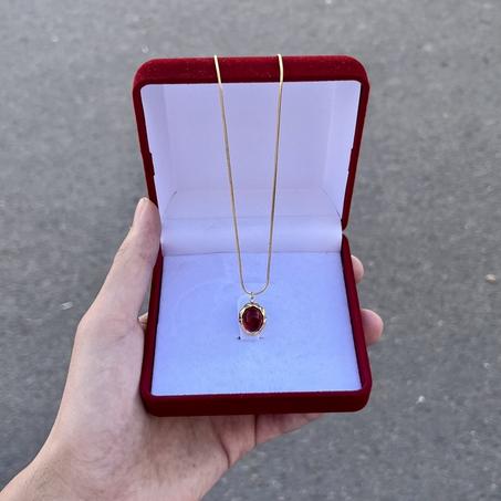 Red Moonstone Collier