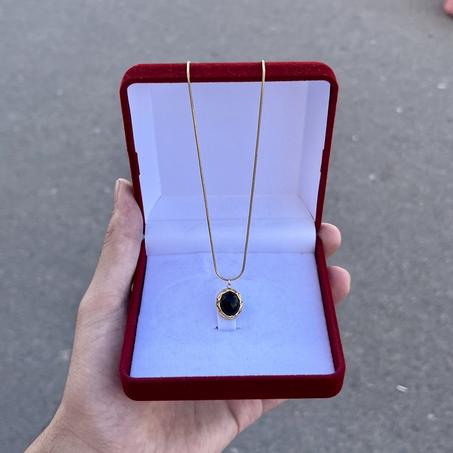 Black Moonstone Collier