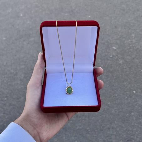 Green Moonstone Collier