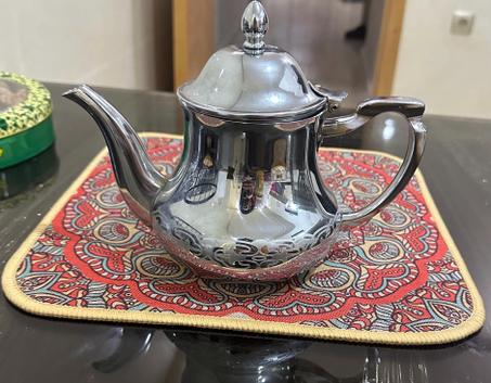 Moroccan traditional silver teapot