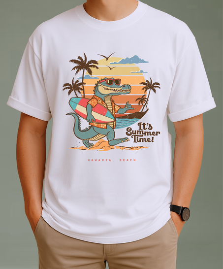 T-shirt Oversized it's summer time