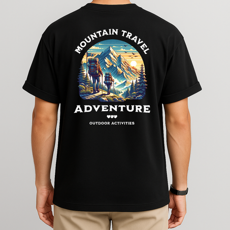 T-shirt Oversized Adventure outdoor activities