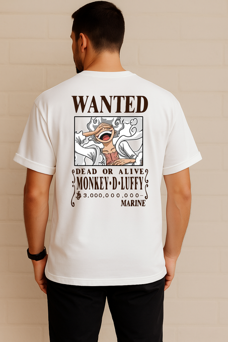 T-shirt Oversized Luffy Wanted