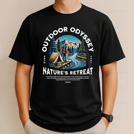 T-shirt Oversized Outdoor odyssey