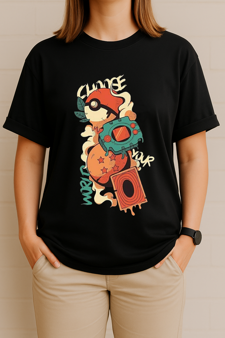 T-shirt Oversized Choose your world