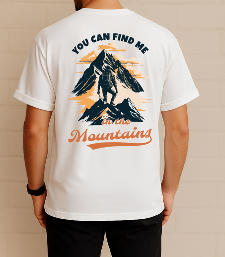 T-shirt Oversized You can find me in the mountains