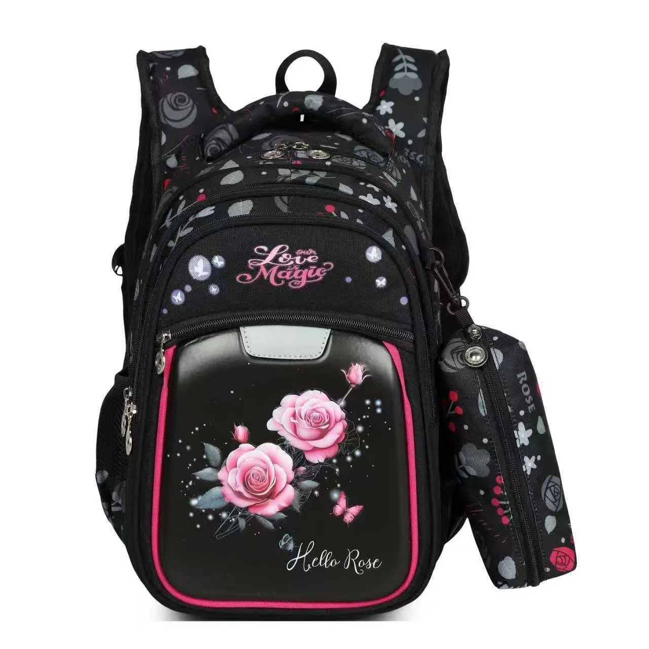 Sac à dos scolaire pour filles et garçons – Imperméable | Grande capacité + Trousse assortie | Du CP au CM2