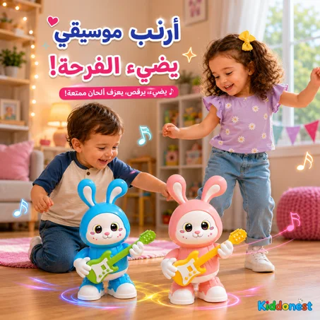 دمية الأرنب المسلية - موسيقى، رقص وإضاءات 🐰💖