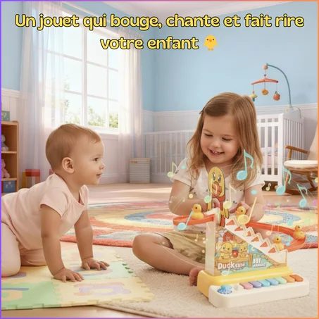 بيانو البطّات المتسلّقة - المتعة والتعلّم في لعبة واحدة 🐥🎶