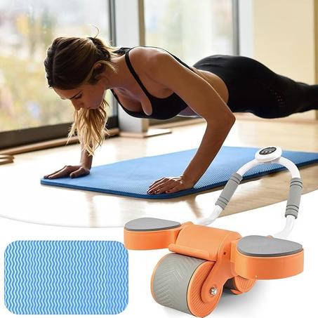 إسطوانة تمرين البطن مع داعم الكوع شريكك المثالي للوصول إلى أهدافك الرياضية في المنزل.