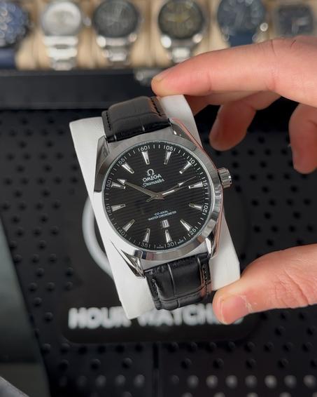 omega seamaster cuir