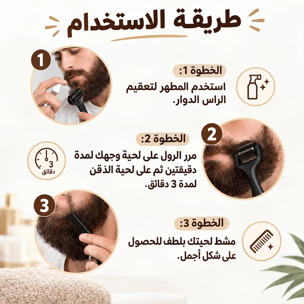 باقة تكثيف وإنبات اللحية