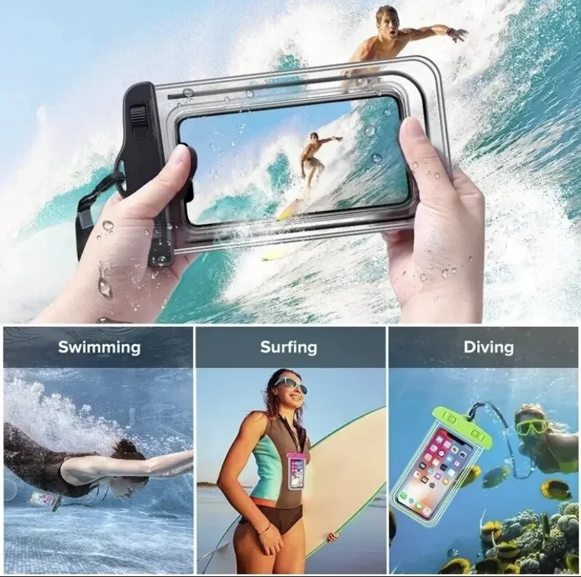 جراب هاتف عالمي مقاوم للماء ، حقيبة حماية تحت الماء ، لهاتف iphone 12 pro ، xs ، max ، xr ، x