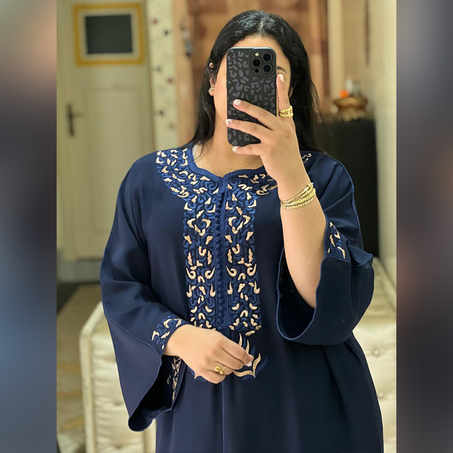 كندورة مخدومة بالطرز