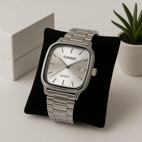 Montre Casio Classique en Acier Inoxydable – Élégance et Simplicité