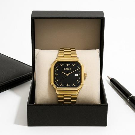 Montre Casio dorée pour homme – Élégance classique
