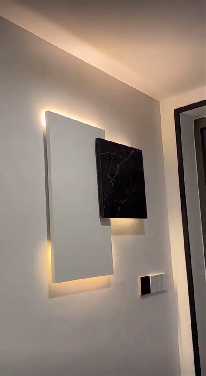 غطاء عصري للعداد الكهربائي مع اضاءة LED