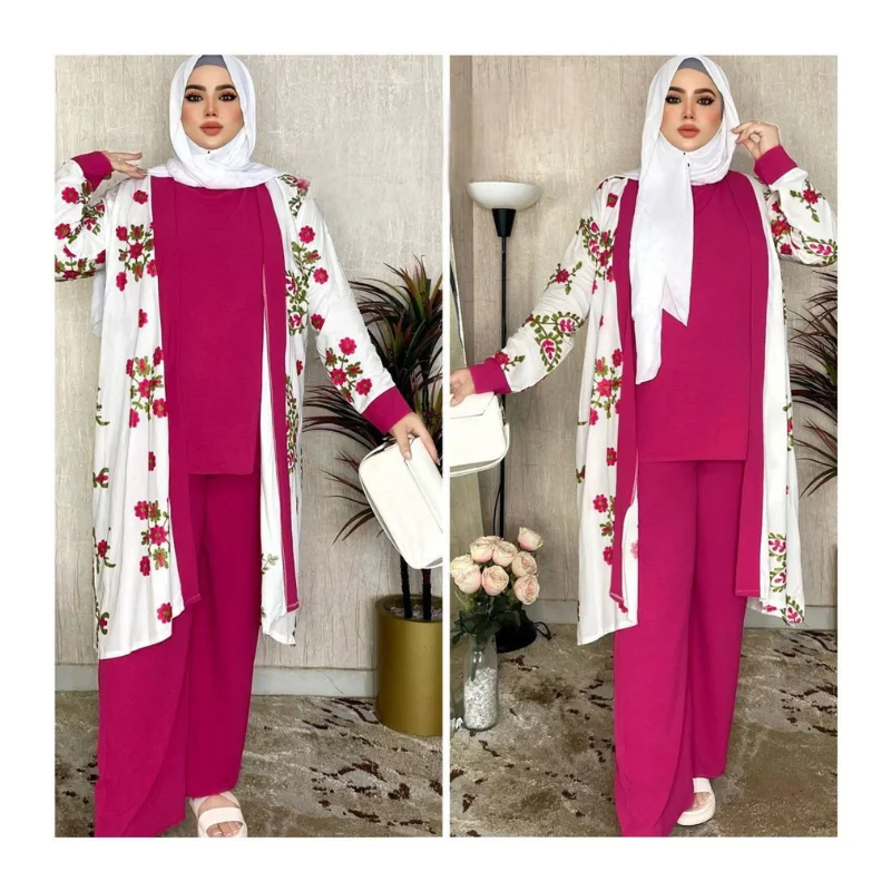 طقم نسائي 3 قطع أنيق وعصري - جودة عالية