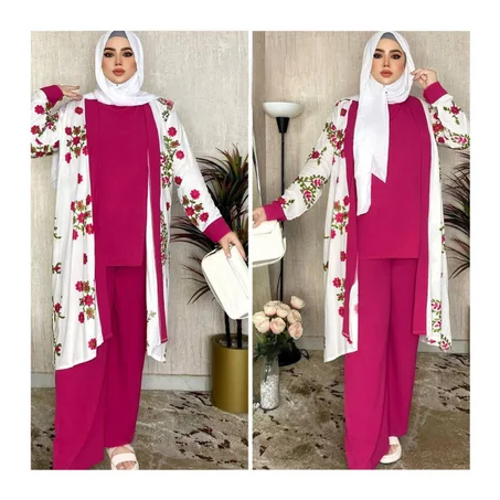 طقم نسائي 3 قطع أنيق وعصري - جودة عالية