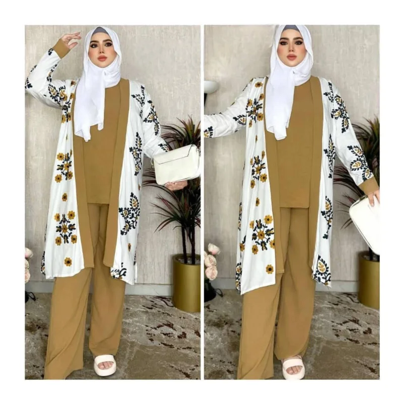 طقم نسائي 3 قطع أنيق وعصري - جودة عالية