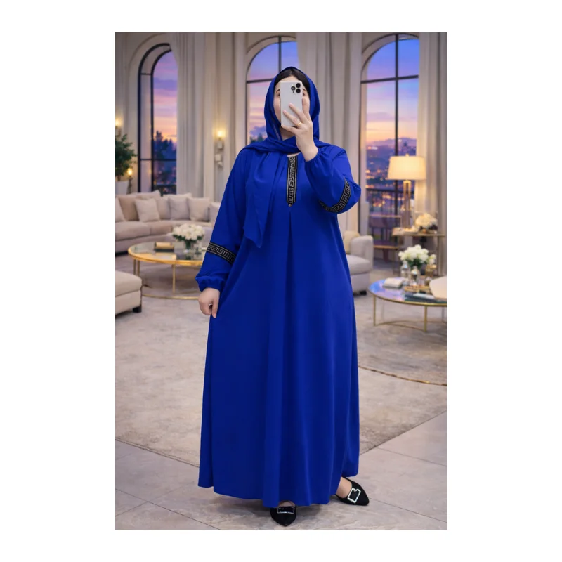 Abaya Élégante avec Châle